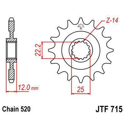 Load image into Gallery viewer, Front &amp; Rear Sprocket Kit for GAS GAS 250 EC 2T 11-14 JT Sprockets
