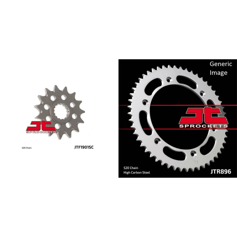 Load image into Gallery viewer, JT SPROCKETS Front and Rear Steel Sprocket Kit for OffRoad KTM 350 EGS 1990
