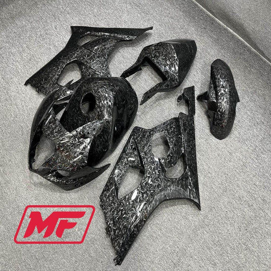 Monster Fairings Full Kit Suzuki GSXR1000 03-04 Forged Carbon Fiber Style + Windshield + Gas Tank Cover