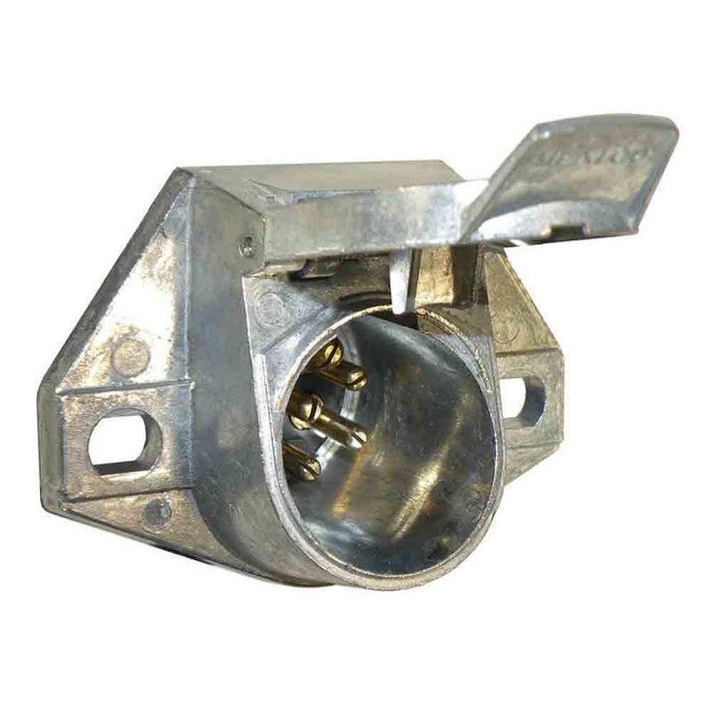 Load image into Gallery viewer, 7-Way Metal Socket with Round Pins - Car End - Pollak
