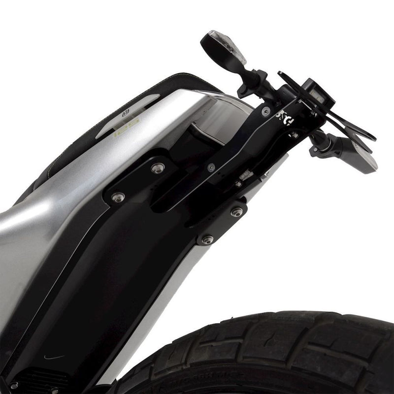 Load image into Gallery viewer, R&amp;G Racing Black Tail Tidy License Plate Holder For 2021-2023 Husqvarna 125 Svartpilen
