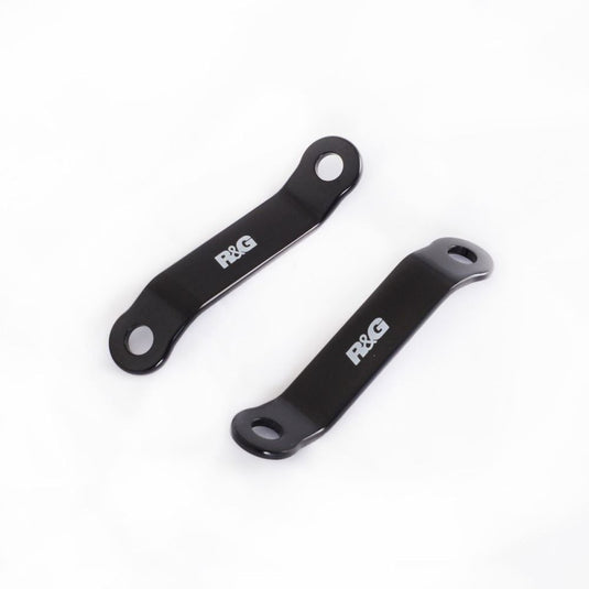 R&G Racing Black Rear Foot Rest Delete Blanking Plates For 2019-2024 Suzuki Katana 1000