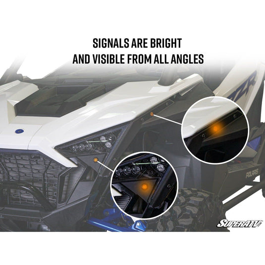 SuperATV Polaris RZR PRO XP Plug & Play Turn Signal Kit TSK-P-PROXP-004