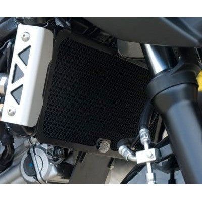 R&G Racing Black Aluminum Radiator Guard For 2005-2012 Suzuki SV650 Bikini