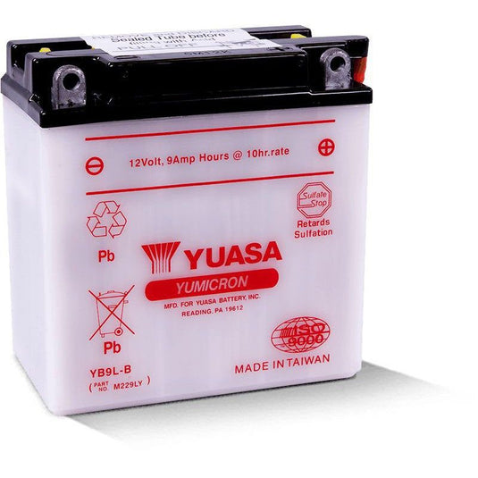 Yuasa Conventional YB9LB 12 Volt Battery YUAM229LY