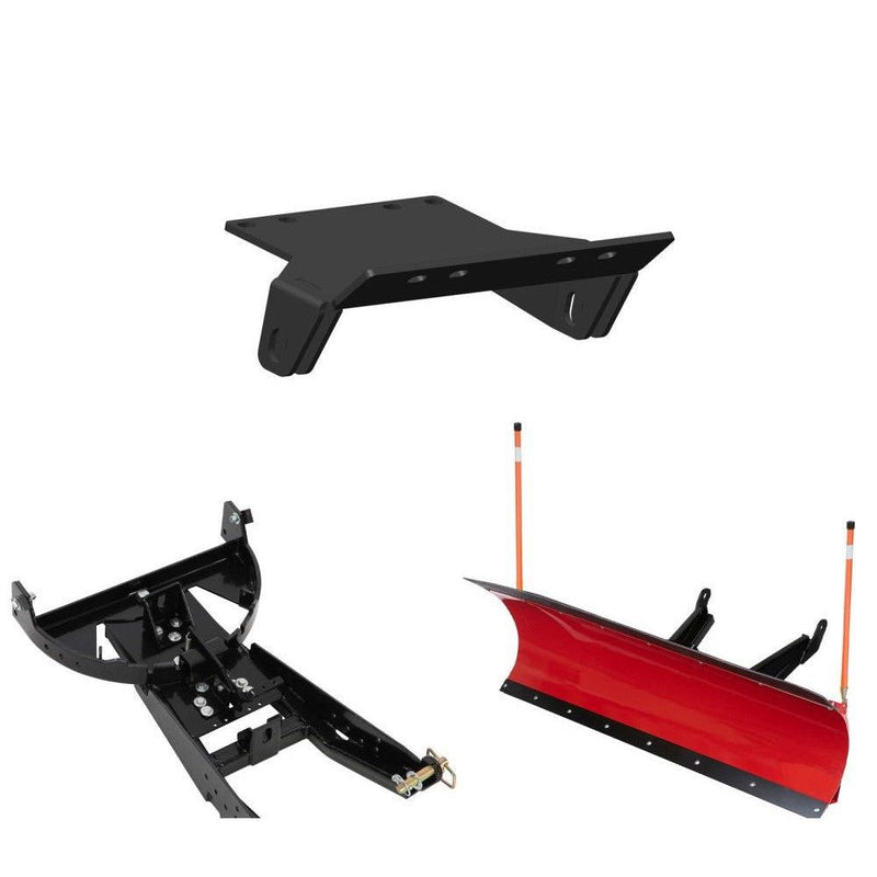 Load image into Gallery viewer, Denali Black UTV Snow Plow Kit For CF-Moto ZFORCE 800 2014-2020
