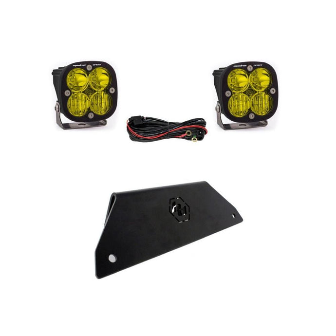 Baja Designs Lower Bumper LED Light Kit Squadron Sport Series Driving/Combo Pattern Baja Amber Lens For Polaris RZR Pro XP 2020-2022 447170