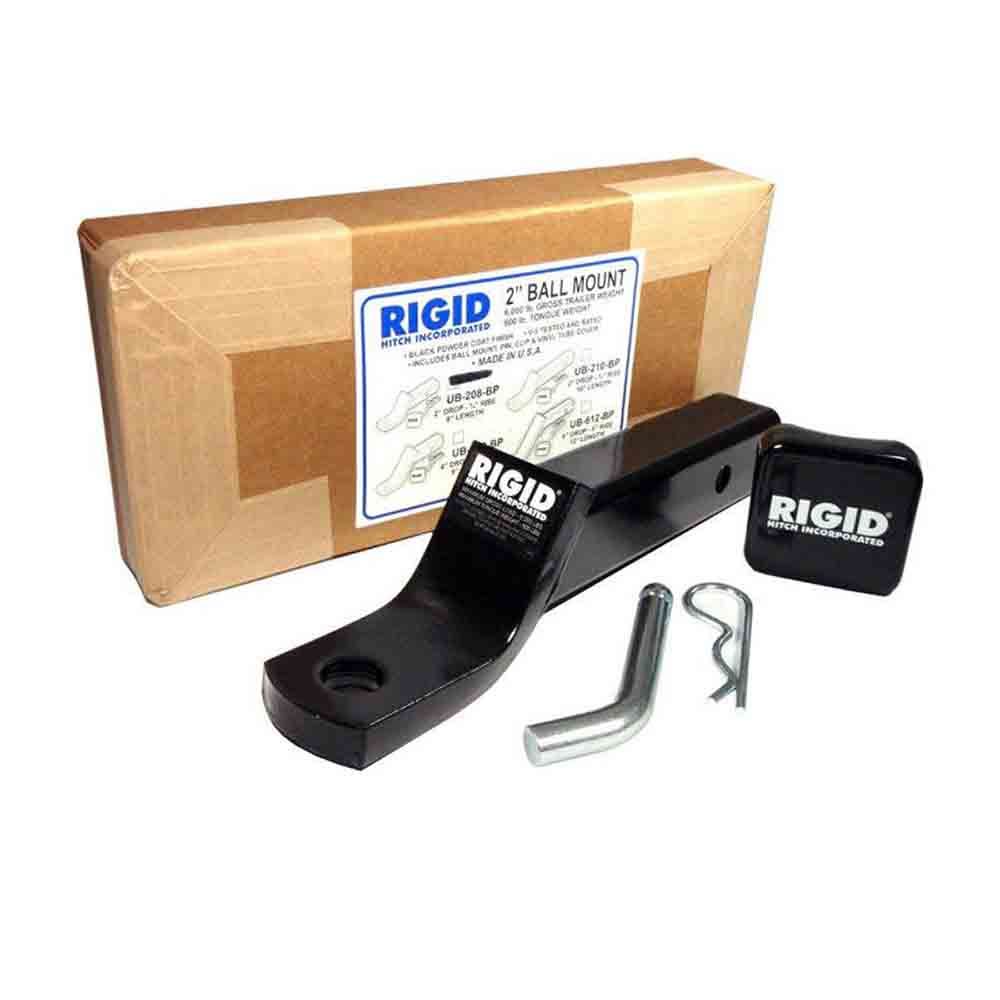 Rigid Hitch Ball Mount Assembly for 2
