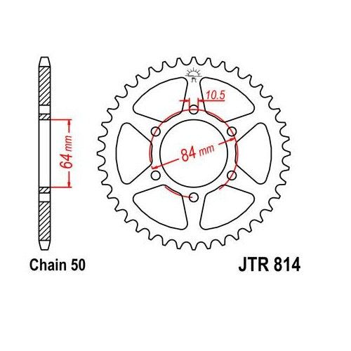 Steel Rear Sprocket 40T for Street SUZUKI GS550E (Spoke wheel) 1980