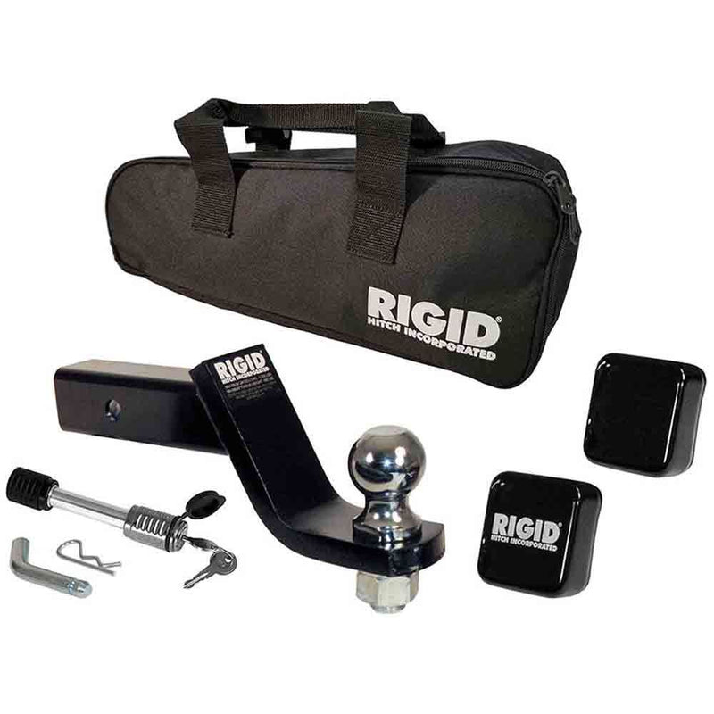 Load image into Gallery viewer, Rigid Hitch Deluxe Ball Mount &amp; Assembly Kit - 2 Inch Ball - 4 Inch Drop - 8 Inch Length

