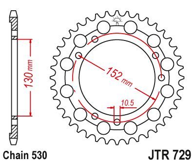 Load image into Gallery viewer, JT Sprockets Rear Steel Sprocket 46 Tooth 46T 530 Chain JTR729.46
