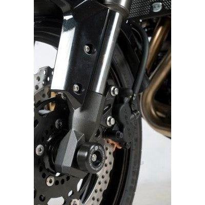 Load image into Gallery viewer, R&amp;G Racing Black Fork Protectors For 2007-2009 Kawasaki Versys 650 KLE650A
