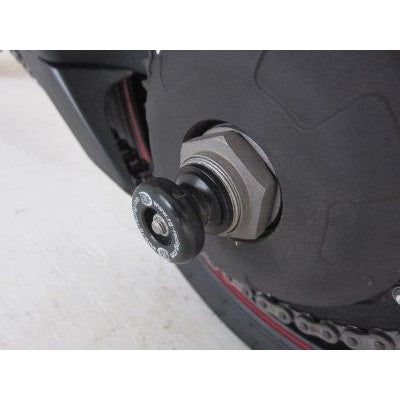 Load image into Gallery viewer, R&amp;G Racing Black Spindle Sliders For 2013-2018 Triumph Tiger 1050 Sport SS0038BK
