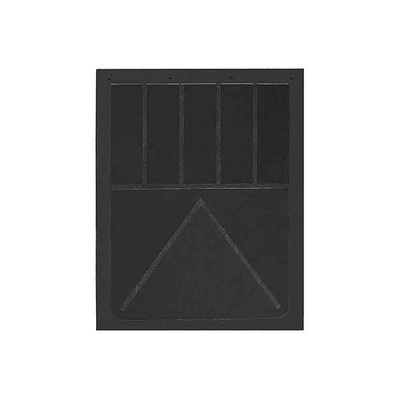 Load image into Gallery viewer, Heavy Anti-Spray Black Rubber Mud Flaps - 24 x 30 Inch - Pair - Made in USA
