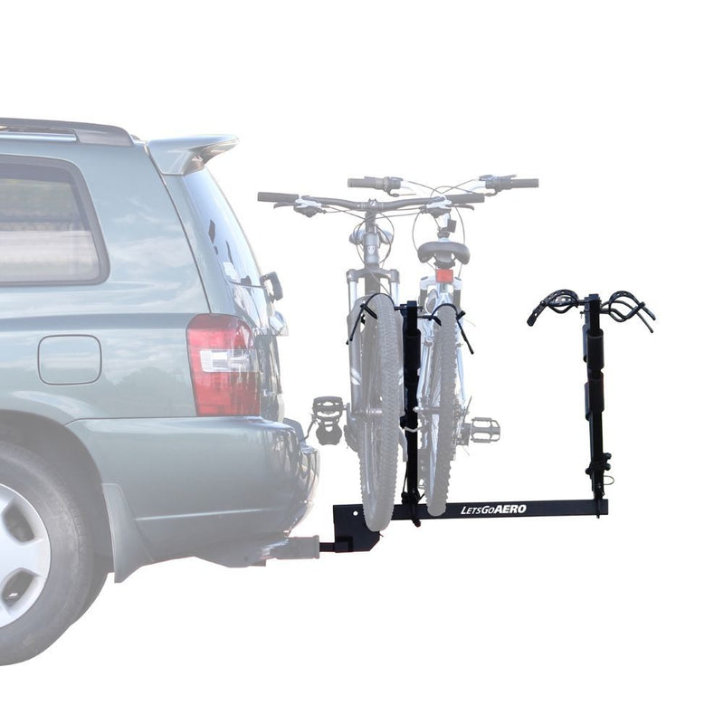 Load image into Gallery viewer, Let&#39;s Go Aero NEO 4 - Four Bike Hitch Rack with Tilt Shank fits 1-1/4&quot; and 2&quot; Receiver Hitches
