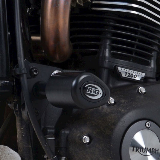 R&G Racing Black Aero Style Crash Protection Bobbins For 2019-2020 Triumph Scrambler 1200 XC