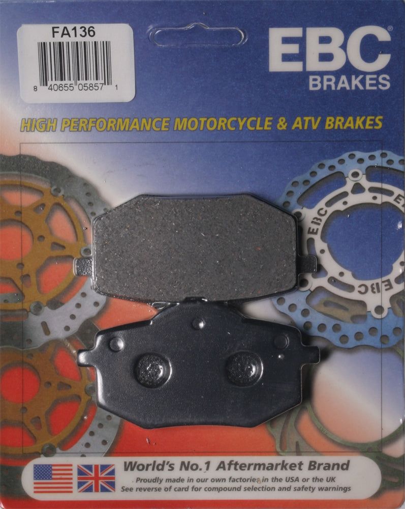 Load image into Gallery viewer, EBC 1 Pair Premium SFA Organic OE Replacement Brake Pads For Yamaha Virago 535 XV535 1987-1994
