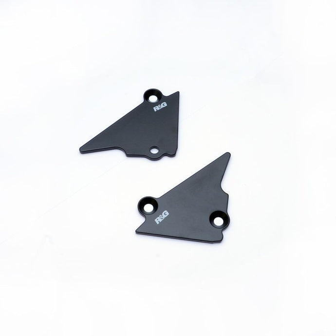 R&G Racing Black Rear Foot Rest Delete Blanking Plates For 2019-2022 Zero FX ZF3.6 Modular