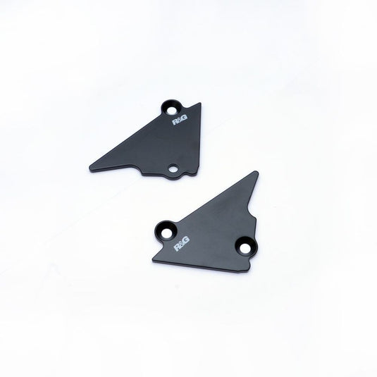 R&G Racing Black Rear Foot Rest Delete Blanking Plates For 2019-2022 Zero FX ZF3.6 Modular