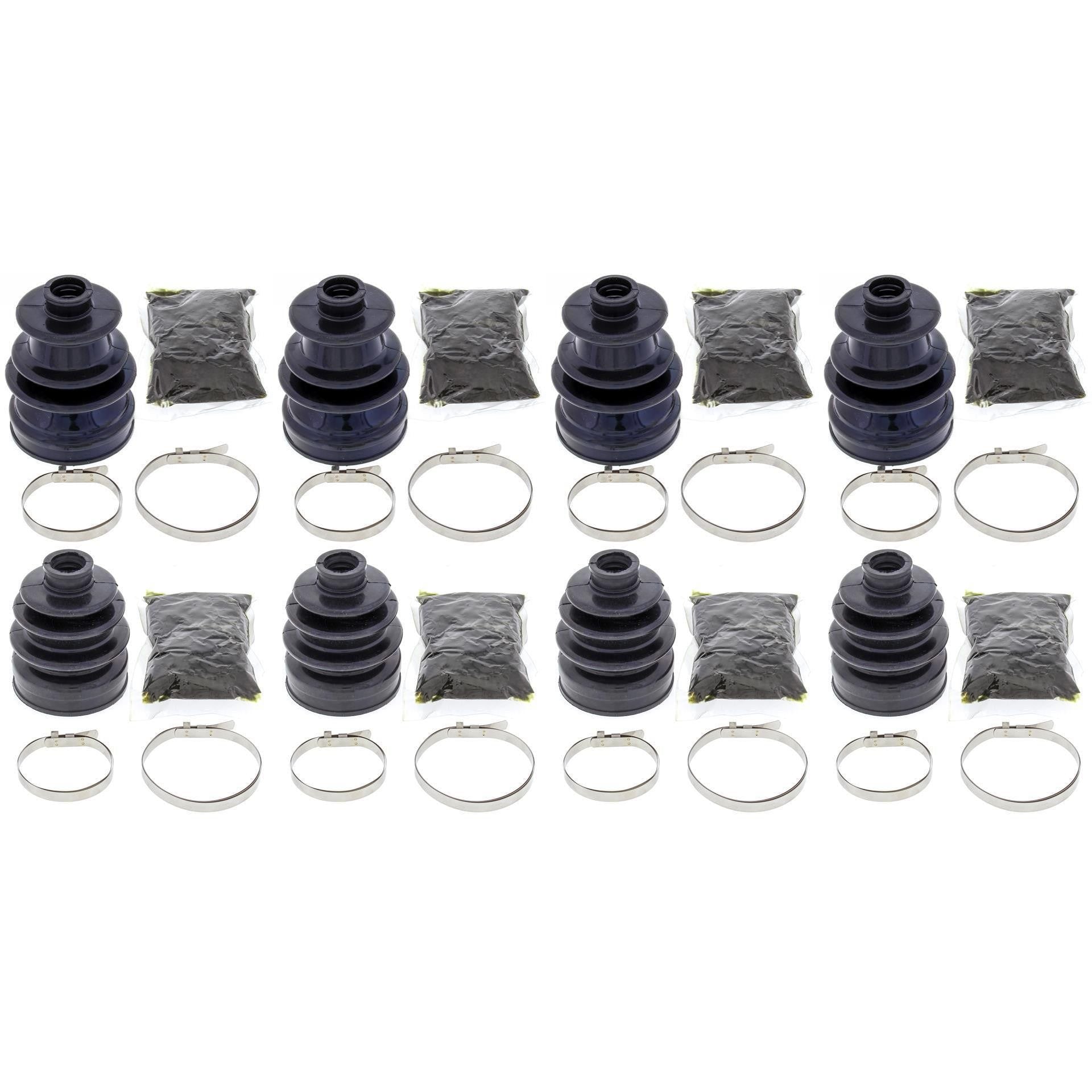 Complete Front & Rear Inner & Outer CV Boot Repair Kit YFM550 Grizzly EPS 09-13