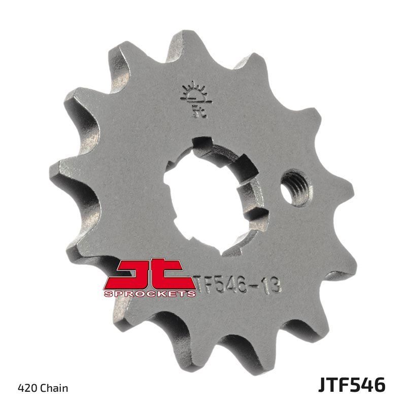 Load image into Gallery viewer, JT Sprockets Front Steel Countershaft Sprocket 12 Tooth 12T 420 Chain JTF546.12
