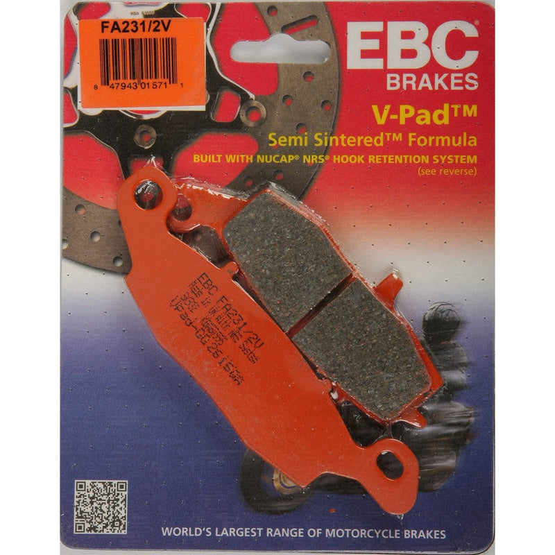 Load image into Gallery viewer, EBC Semi Sintered V Pad For Kawasaki VN2000 Vulcan LTD 2005-2006 Rear
