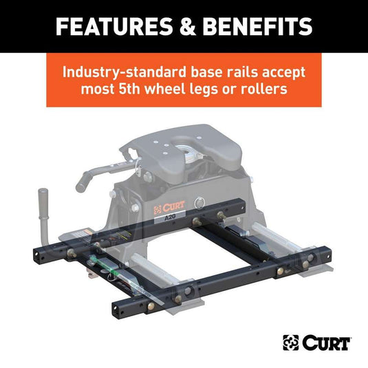 CURT OEM Puck System 5th Wheel Adapter fits 2020-Current GM 2500/3500 & 2011-Current Ford Super Duty Equipped With OEM Under-Bed Prep Package