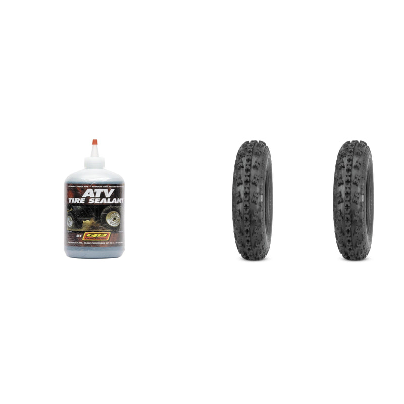 Load image into Gallery viewer, Set of 2 QUADBOSS QBT734 Front Tires 21x7-10 4-ply with Sealant
