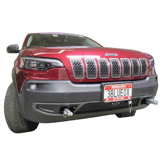 Blue Ox BX1143 Baseplate fits Select Jeep Cherokee Steel Bumper w/Tow Hooks (Includes ACC & Technology Pkg.) (2-Speed Transfer Case)