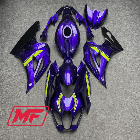 Monster Fairings Full Kit Suzuki GSXR1000 17-24 Matte Light Purple + Windshield + Gas Tank Cover