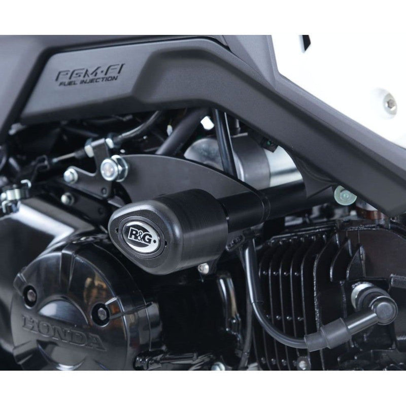 Load image into Gallery viewer, R&amp;G Racing Black Aero Style Crash Protection Bobbins For 2017-2020 Honda Grom 125
