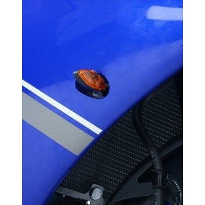 R&G Racing Black Front Indicator Adapter Kit For 2014-2015 Yamaha FZ09