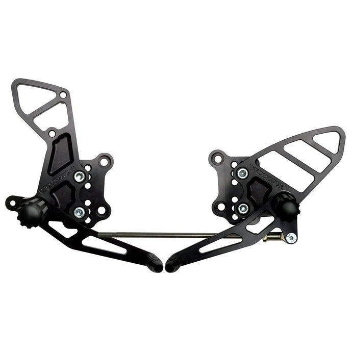 Vortex Racing Adjustable Rear Set Black - RS503K