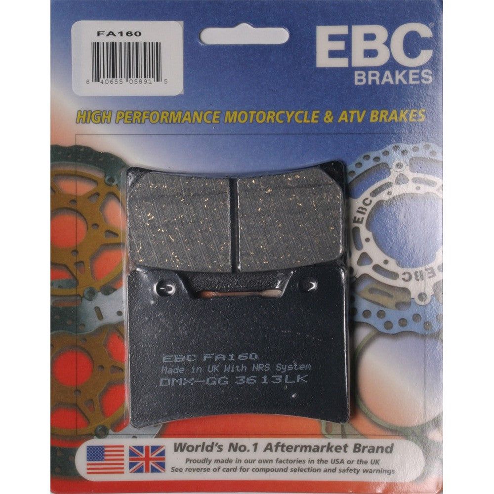 EBC 1 Pair Premium SFA Organic OE Replacement Brake Pads MPN FA160