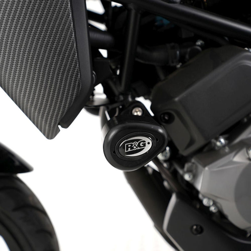Load image into Gallery viewer, R&amp;G Racing Black Aero Style Crash Protectors For 2022-2024 CF-Moto 300NK
