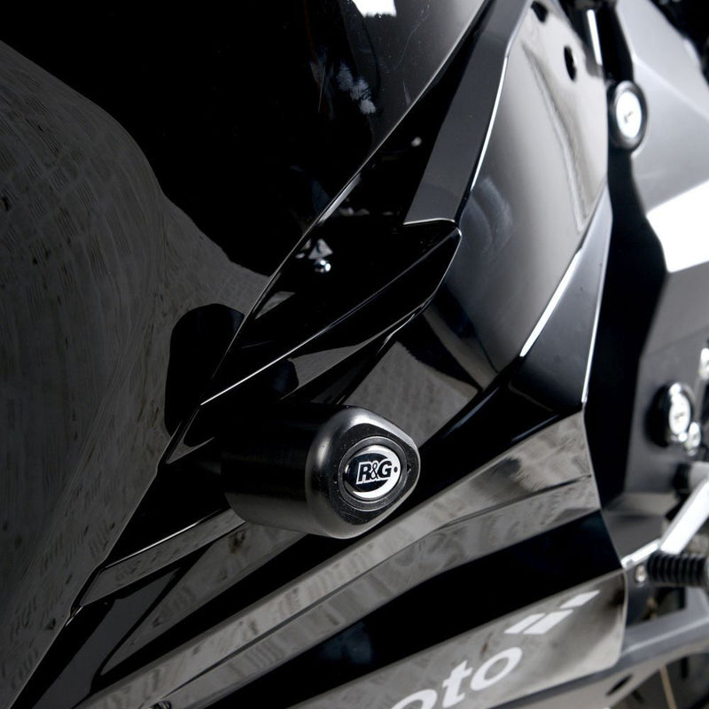 Load image into Gallery viewer, R&amp;G Racing Black Aero Style Crash Protection Bobbins For 2021-2024 Lexmoto LXR 125
