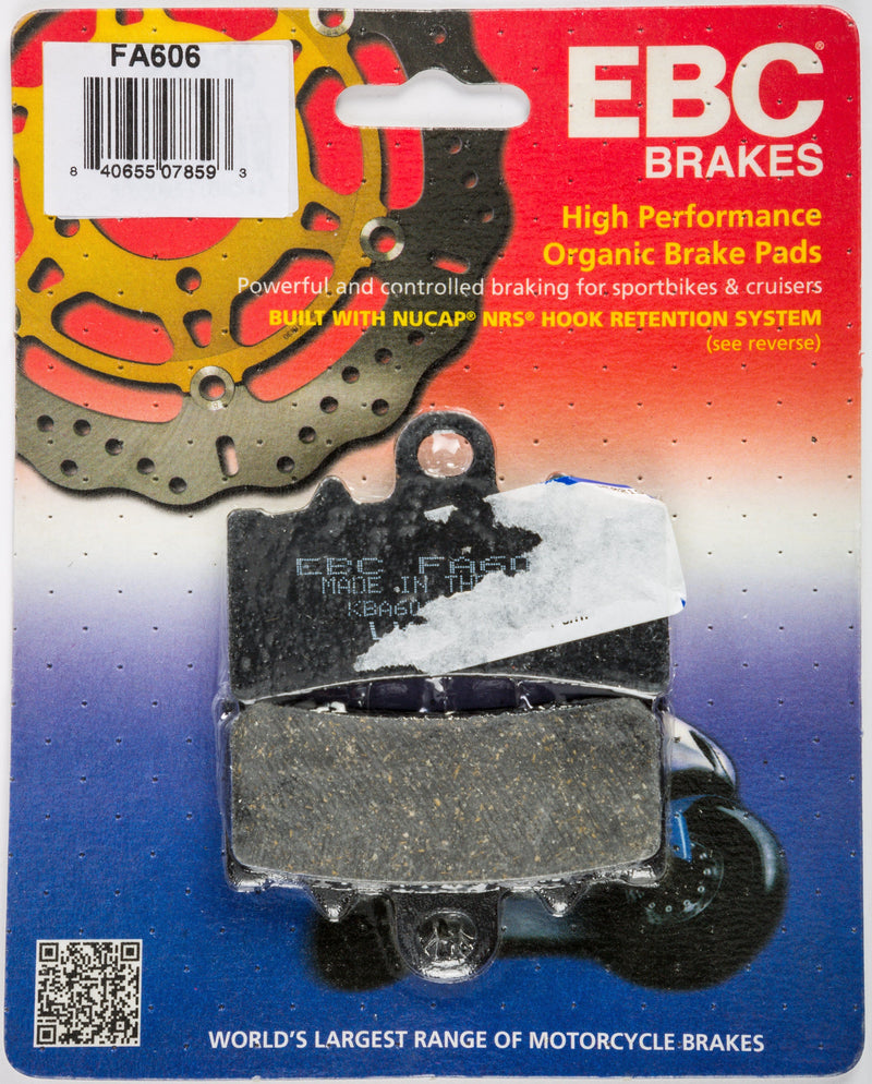 Load image into Gallery viewer, EBC 1 Pair Premium SFA Organic OE Replacement Brake Pads MPN FA606
