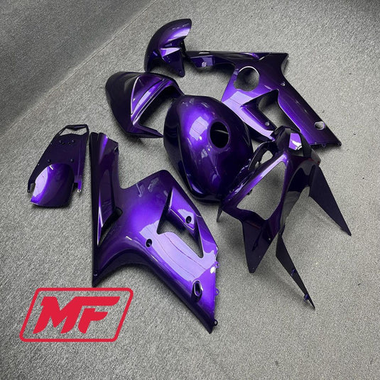 Monster Fairings Full Kit Kawasaki ZX-6R 03-04 Gloss Purple + Windshield + Gas Tank Cover