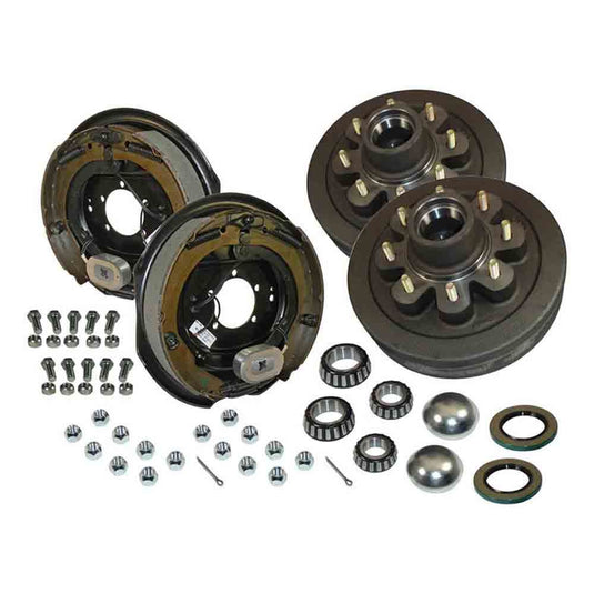 8-Bolt on 6-1/2 Inch Bolt Circle - 12 Inch Hub/Drum With Electric Brake Assembly - Pair