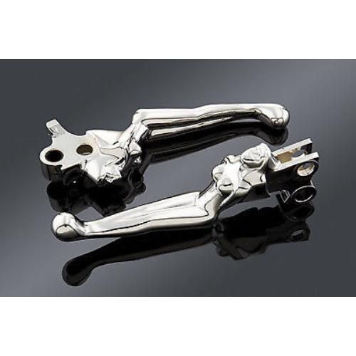 Load image into Gallery viewer, KURYAKYN CHROME SILHOUETTE LEVERS FOR 1996 HARLEY DAVIDSON TOUR GLIDE MODELS HD
