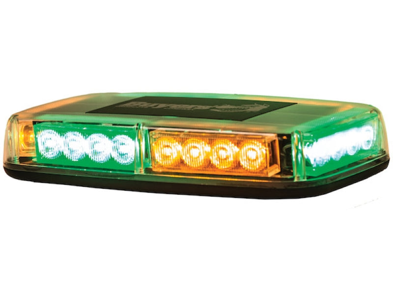 Load image into Gallery viewer, 11 Inch Rectangular Multi-Mount Amber/Green LED Mini Light Bar
