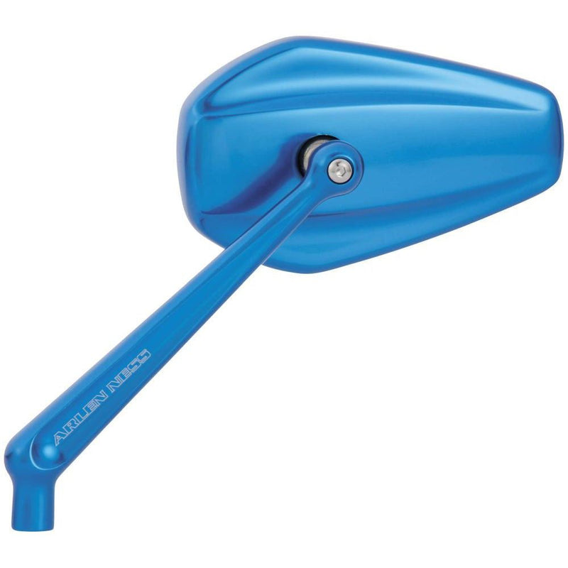Load image into Gallery viewer, Arlen Ness Mini Stocker Blue Left Mirror 13-150
