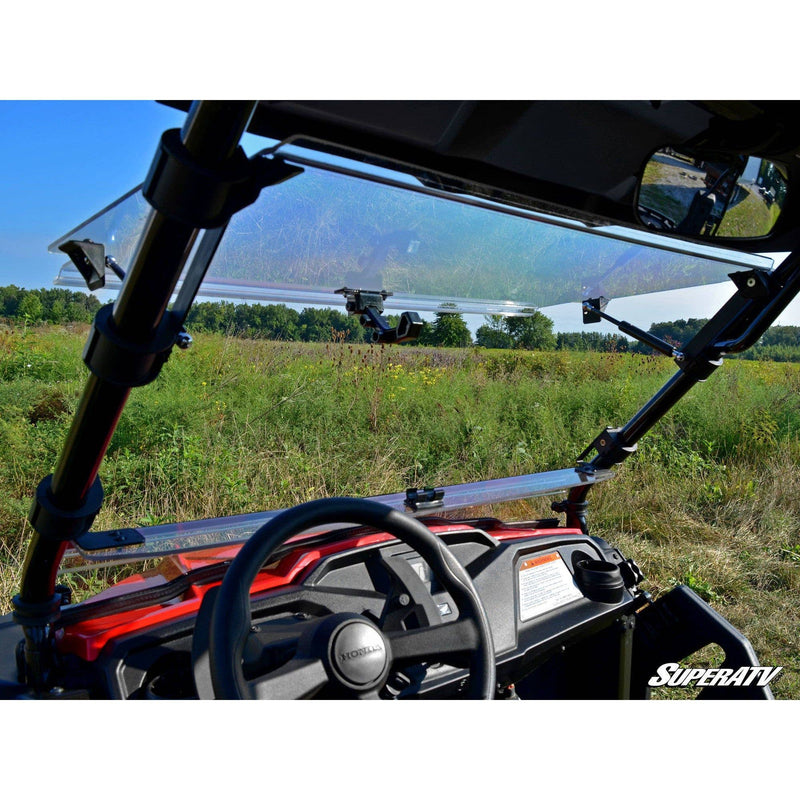 Load image into Gallery viewer, SuperATV Honda Pioneer 500 Scratch Resistant Flip Windshield FWS-H-PIO500-70
