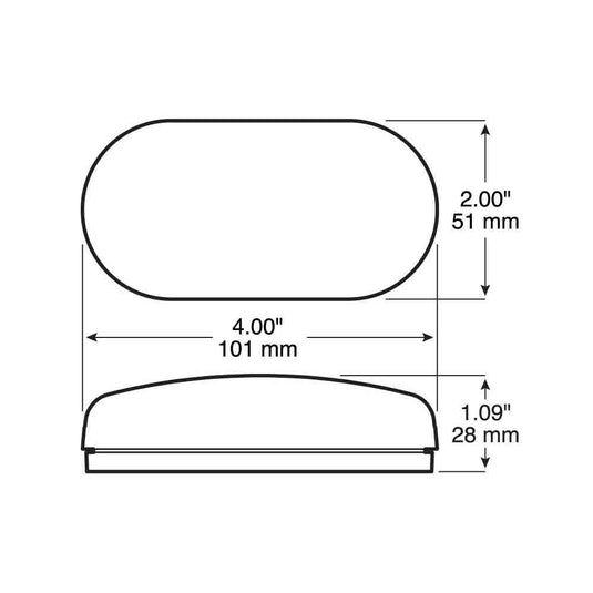 LED Clearance and Side Marker Light - Red