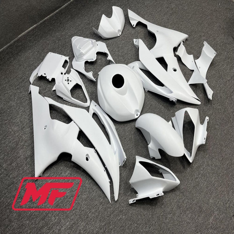 Load image into Gallery viewer, Monster Fairings Full Kit Yamaha R6 08-16 Matte White + Windshield + Gas Tank Cover
