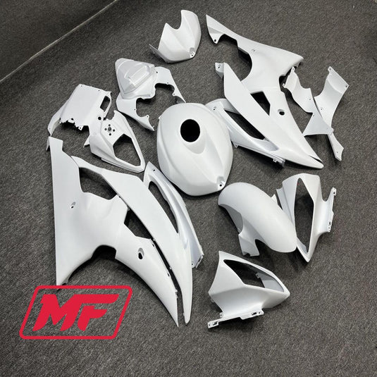 Monster Fairings Full Kit Yamaha R6 08-16 Matte White + Windshield + Gas Tank Cover