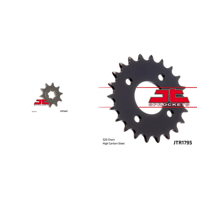 Front & Rear Steel Sprocket Kit for ATV/UTV SUZUKI LT80 QuadSport 1989-2006