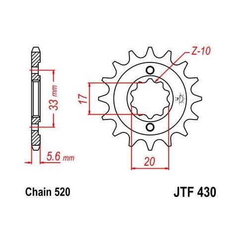 Steel Front Sprocket 13T for Street SUZUKI GS250 1980-1981