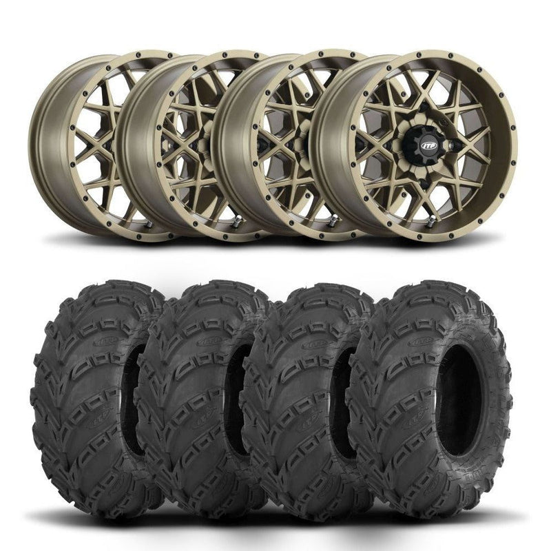 Load image into Gallery viewer, ITP Hurricane 14" Bronze Wheels And Mud Lite Tires [28x10-14]
