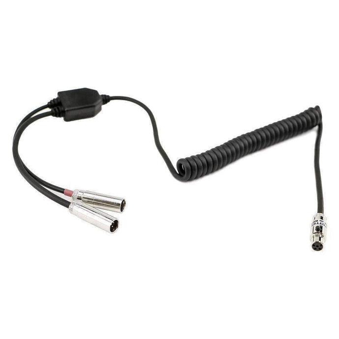 Rugged Radios Dual Radios to Headset Coil Cord Adapter for Crew Chief and Race Control CC-SPOTTER-SPL